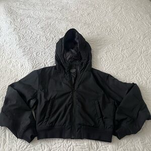 Athleta Black Cropped Jacket